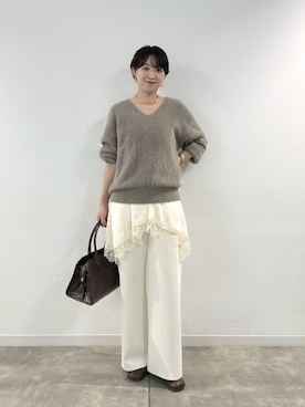 「アイテム（キャミソール）」を使った、loungedress_hayashiさん（レディース・164cm）の秋コーディネート