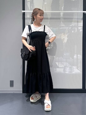 「アイテム（デジタル腕時計）」を使った、riya.さん（レディース・158cm・30代）の夏コーディネート