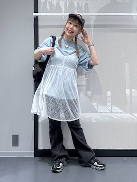 「LAKOLE（ラコレ）のアイテム」を使った、riya.さん（レディース・158cm）の夏コーディネート