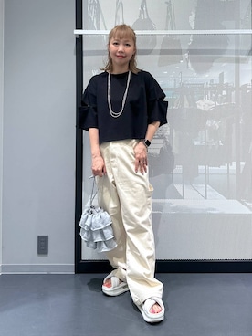 「アイテム（ピアス（両耳用））」を使った、riya.さん（レディース・158cm・30代）の夏コーディネート