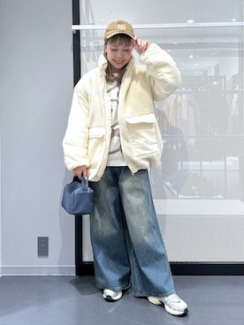 「アイテム（ブルゾン）」を使った、riya.さん（レディース・158cm・30代）の秋コーディネート