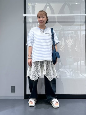 「アイテム（ピアス（両耳用））」を使った、riya.さん（レディース・158cm・30代）の夏コーディネート