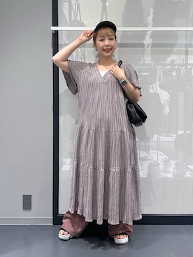 「アイテム（ピアス（両耳用））」を使った、riya.さん（レディース・158cm・30代）の夏コーディネート