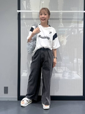 「アイテム（ピアス（両耳用））」を使った、riya.さん（レディース・158cm・30代）の夏コーディネート