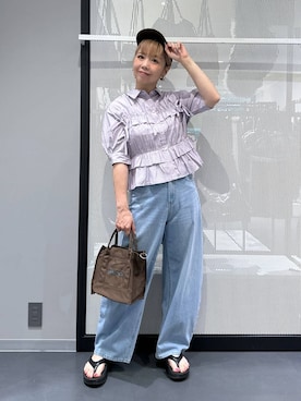 「アイテム（ピアス（両耳用））」を使った、riya.さん（レディース・158cm・30代）の夏コーディネート