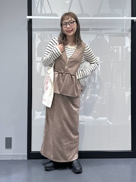 「アイテム（サングラス）」を使った、riya.さん（レディース・158cm・30代）の秋コーディネート