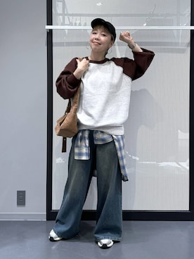 「アイテム（ピアス（両耳用））」を使った、riya.さん（レディース・158cm・30代）の秋コーディネート