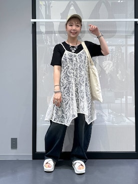 「アイテム（ピアス（両耳用））」を使った、riya.さん（レディース・158cm・30代）の夏コーディネート
