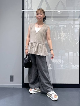 「アイテム（ピアス（両耳用））」を使った、riya.さん（レディース・158cm・30代）の夏コーディネート