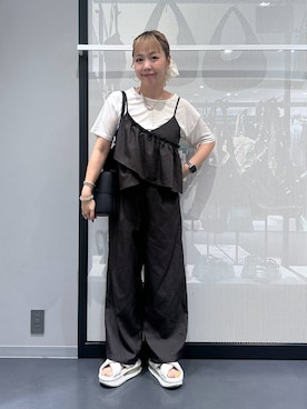 「アイテム（ピアス（両耳用））」を使った、riya.さん（レディース・158cm・30代）の夏コーディネート