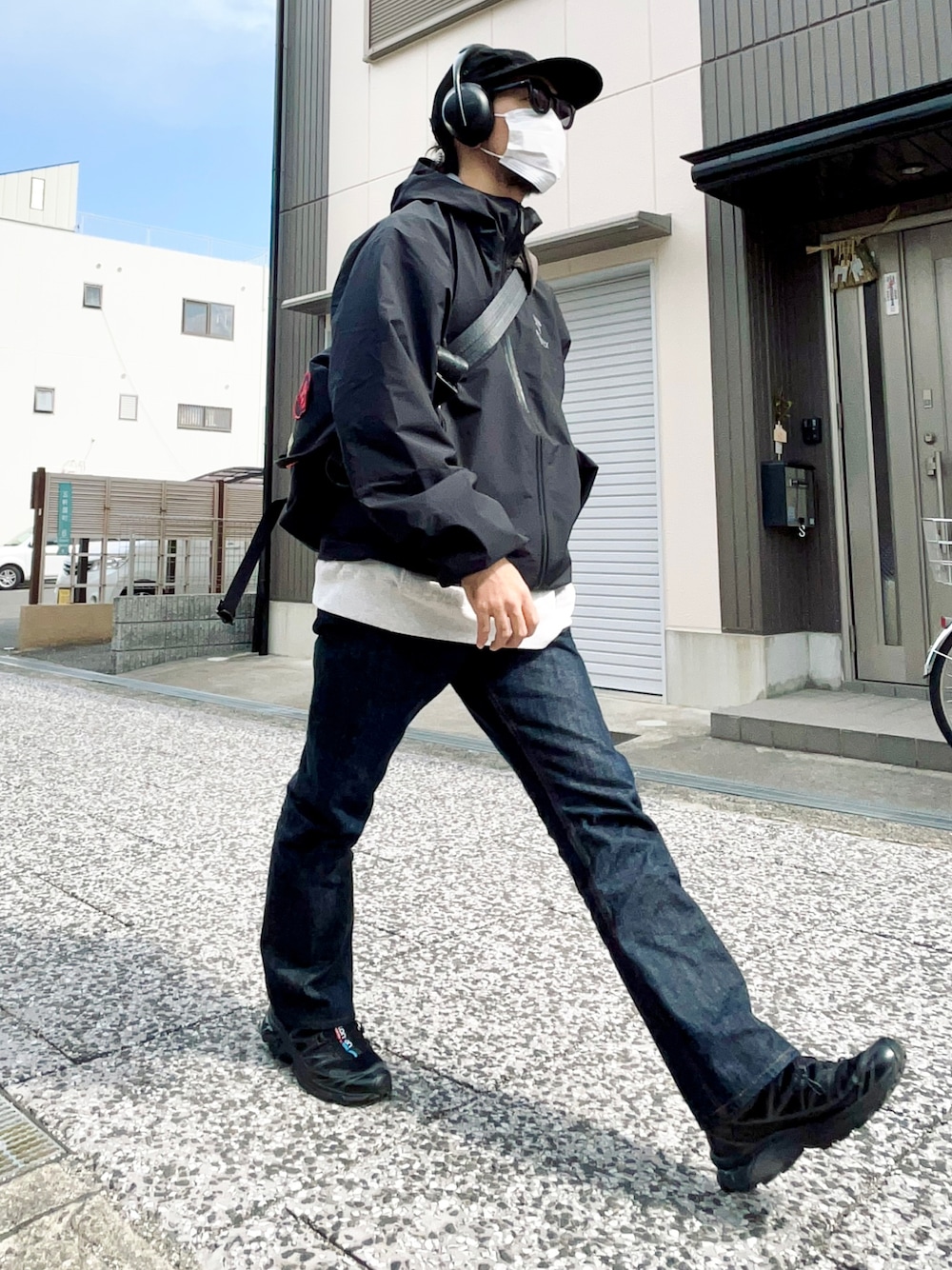 VALLAD ナイロンジャケット IO着用 ドローコード付きナイロンフーディジャケット Y1650 – YOLO（ヨロ