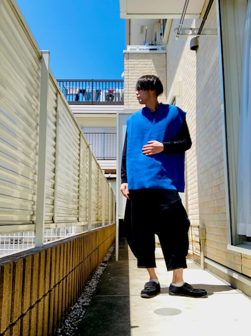 glamb（グラム）の「Easy cropped hem tack pants / イージー