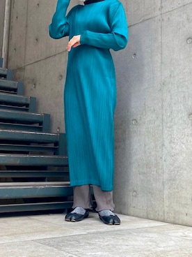 「出勤コーデ」｜「アイテム（バレエシューズ）」を使った、7.さん（レディース・157cm）の春コーディネート