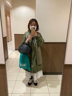 「coen（コーエン）のアイテム（モッズコート）」を使った、toyamaさん（レディース・153cm）の冬コーディネート