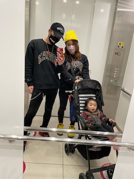 「Jordan」｜「アイテム（スウェット）」を使った、リょゥさん（メンズ・173cm）の冬コーディネート