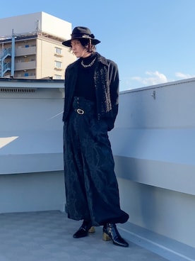 「アイテム（ブーツ）」を使った、hytabさん（メンズ・173cm）の冬コーディネート