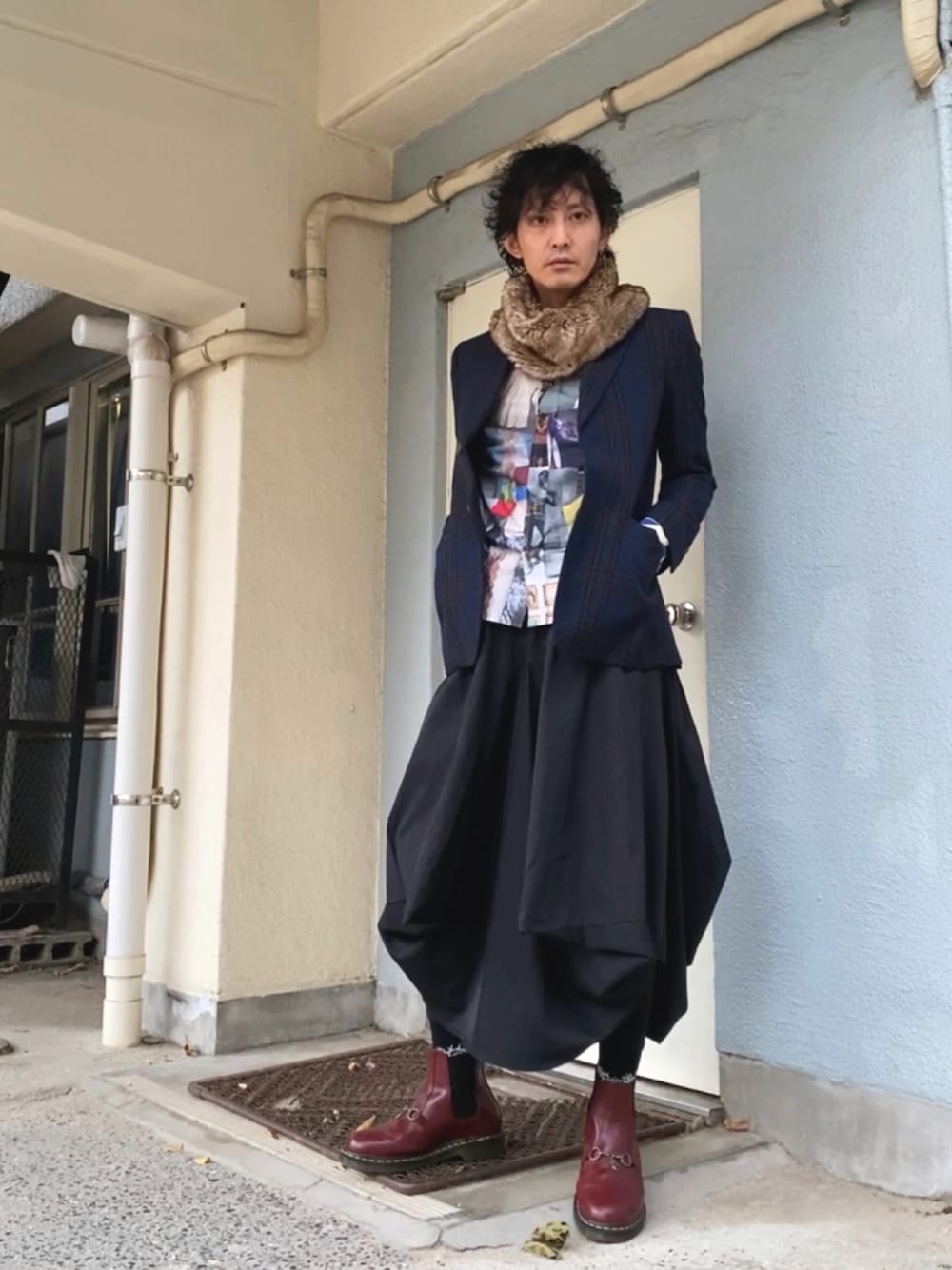 ヴィヴィアンウエストウッドマン MOODBOARD オーバーサイズシャツ　46 ヴィヴィアンウエストウッドマン MOODBOARD オーバーサイズシャツ 46