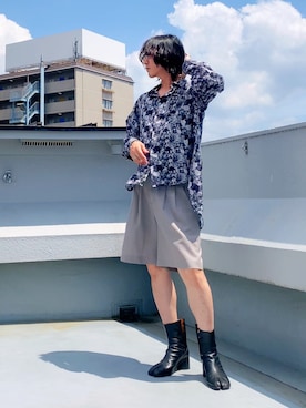 「アイテム（ブーツ）」を使った、hytabさん（メンズ・173cm）の夏コーディネート