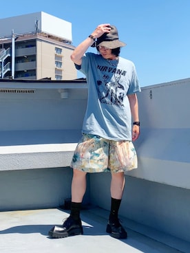 「アイテム（ドレスシューズ）」を使った、hytabさん（メンズ・173cm）の夏コーディネート