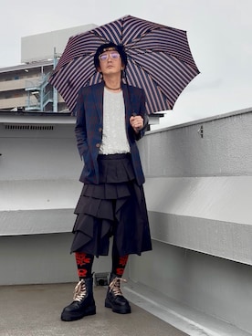 「BEAMS（ビームス）のアイテム」を使った、hytabさん（メンズ・173cm）の秋コーディネート