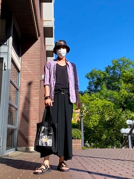 「LAD MUSICIAN（ラッドミュージシャン）のアイテム（帽子）」を使った、hytabさん（メンズ・173cm）の夏コーディネート