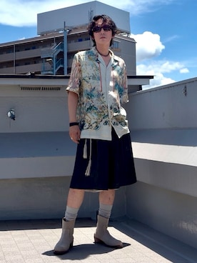 「TAAKK（ターク）のアイテム」を使った、hytabさん（メンズ・173cm）の夏コーディネート