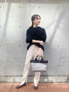 「KATHARINE ROSS（キャサリンロス）のアイテム（トップス）」を使った、norikoさん（レディース・152cm）の春コーディネート