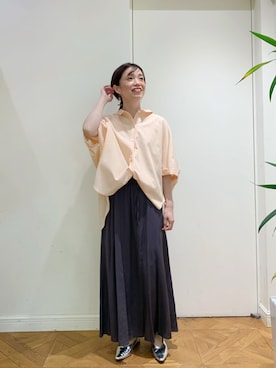 「KATHARINE ROSS（キャサリンロス）のアイテム（スカート）」を使った、norikoさん（レディース・152cm）の春コーディネート