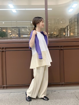 「KATHARINE ROSS（キャサリンロス）のアイテム（シューズ）」を使った、norikoさん（レディース・152cm）の春コーディネート