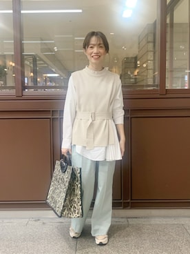 「KATHARINE ROSS（キャサリンロス）のアイテム（シューズ）」を使った、norikoさん（レディース・152cm）の春コーディネート