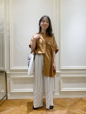 「KATHARINE ROSS（キャサリンロス）のアイテム（シューズ）」を使った、norikoさん（レディース・152cm）の夏コーディネート