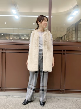 「KATHARINE ROSS（キャサリンロス）のアイテム（ジャケット/アウター）」を使った、norikoさん（レディース・152cm）の秋コーディネート