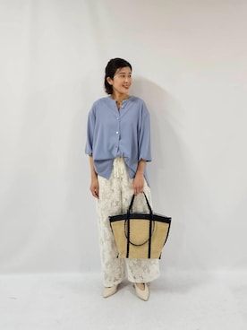 ルクールブランアトレ松戸店スタッフさん(レディース・155cm)の春コーディネート