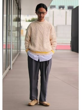 BEAMS LIGHTS Mensさん（メンズ・177cm）の冬コーディネート