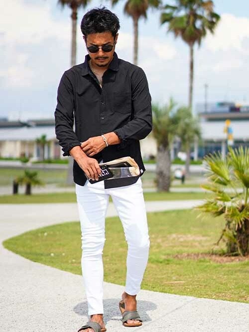 マチュアホワイトデニムロングパンツ（デニムパンツ）｜adamsJUGGLER