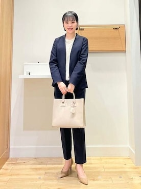 「B:MING by BEAMS（ビーミングバイビームス）のアイテム（スーツジャケット）」を使った、B:MING by BEAMS WOMENさん（レディース・165cm）の春コーディネート