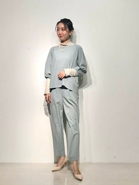 「BEAMS」｜「アイテム（セットアップ）」を使った、B:MING by BEAMS WOMENさん（レディース・165cm）の春コーディネート