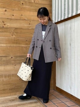 B:MING by BEAMS / チェック ダブル ジャケット 22SSを使った