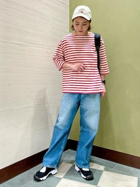 「BEAMS」｜「アイテム（バックパック/リュック）」を使った、B:MING by BEAMS WOMENさん（レディース・161cm）の春コーディネート