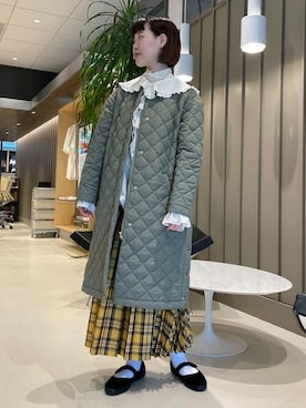 「BEAMS」｜「アイテム（ノーカラージャケット）」を使った、B:MING by BEAMS WOMENさん（レディース・159cm）の夏コーディネート