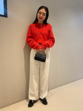 「BEAMS」｜「アイテム（カーディガン/ボレロ）」を使った、B:MING by BEAMS WOMENさん（レディース・163cm）の冬コーディネート