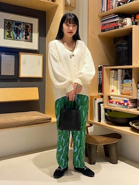 「BEAMS」｜「アイテム（カーディガン/ボレロ）」を使った、B:MING by BEAMS WOMENさん（レディース・157cm）の冬コーディネート