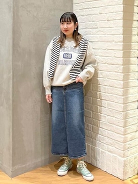 「BEAMS」｜「アイテム（カーディガン/ボレロ）」を使った、B:MING by BEAMS WOMENさん（レディース・158cm）の冬コーディネート