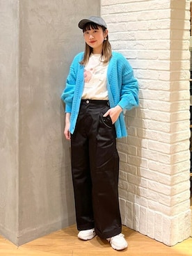 「BEAMS」｜「アイテム（カーディガン/ボレロ）」を使った、B:MING by BEAMS WOMENさん（レディース・158cm）の冬コーディネート