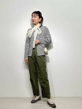 「BEAMS」｜「アイテム（カーディガン/ボレロ）」を使った、B:MING by BEAMS WOMENさん（レディース・165cm）の春コーディネート