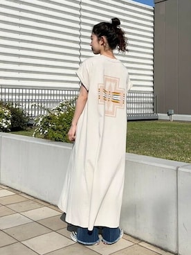 「PENDLETON（ペンドルトン）のアイテム（ワンピース/ドレス）」を使った、B:MING by BEAMS WOMENさん（レディース・165cm）の春コーディネート