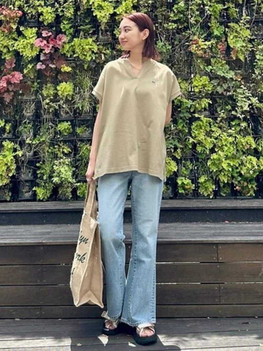 LACOSTE for B:MING by BEAMS / 別注 カノコ ハーフスリーブ Tシャツを