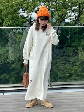 「Manhattan Portage（マンハッタンポーテージ）のアイテム（ワンピース/ドレス）」を使った、B:MING by BEAMS WOMENさん（レディース・157cm）の夏コーディネート
