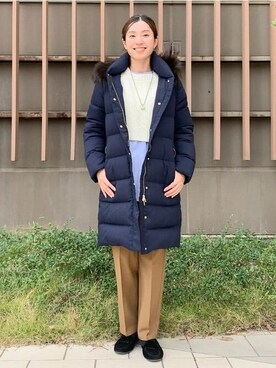 「セットアイテム」｜「アイテム（ダウンジャケット/コート）」を使った、B:MING by BEAMS WOMENさん（レディース・161cm）の秋コーディネート