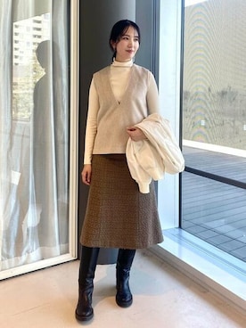 B:MING by BEAMS WOMENさん（レディース・177cm）の冬コーディネート